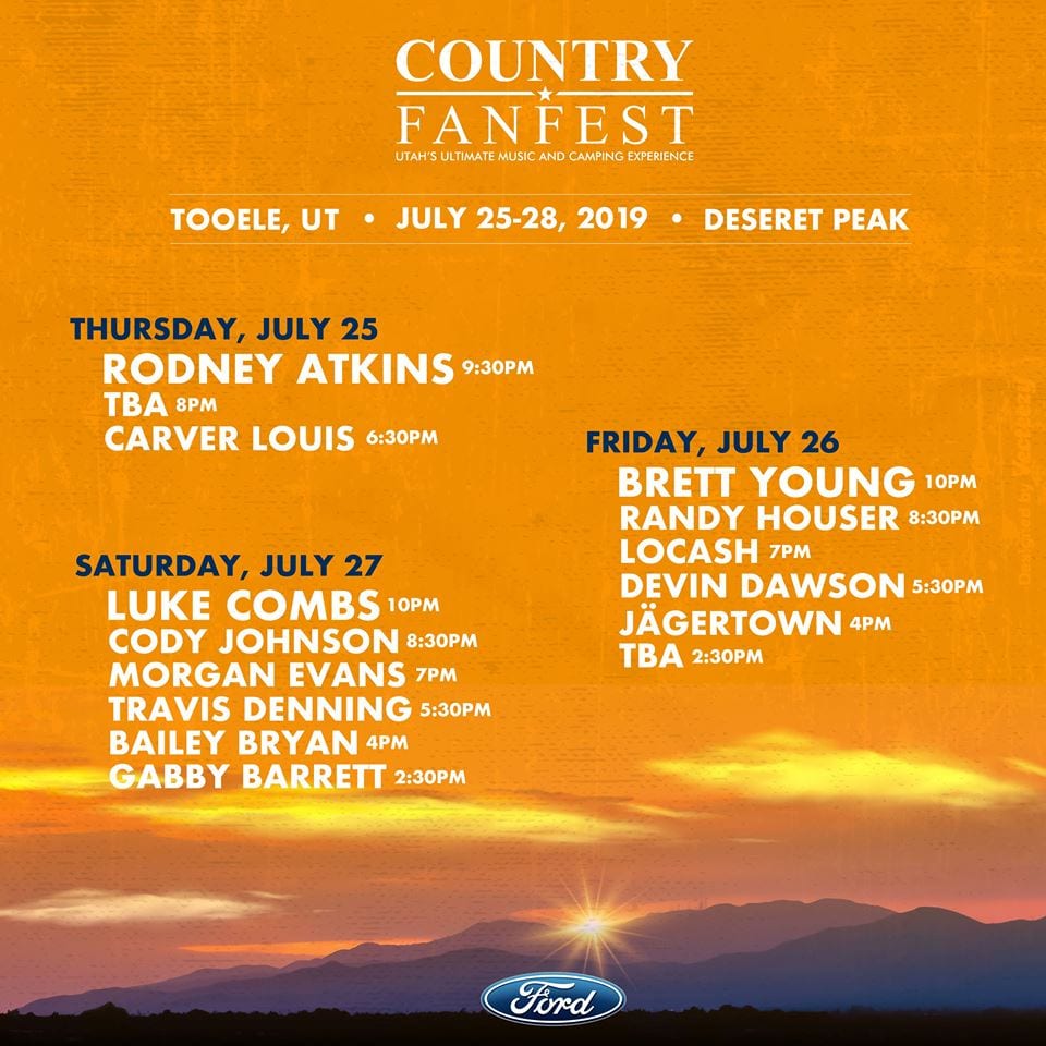 Country Fan Fest Schedule 105 The Hawk 1 For New Country